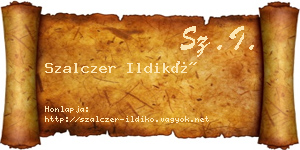 Szalczer Ildikó névjegykártya