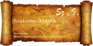 Szalczer Ildikó névjegykártya